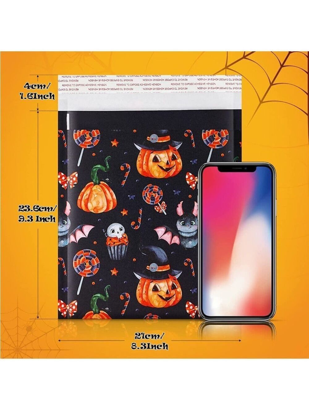 8 Count Halloween Bubble Mailers 8.3” X 9.3” PRICE IS FIRM - Picture 6 of 7